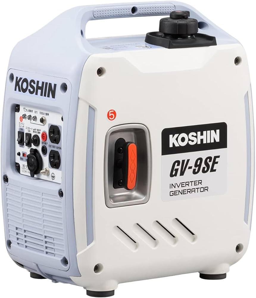 Amazon | 工進(KOSHIN) インバーター 発電機 正弦波 GV-9SE 定格出力