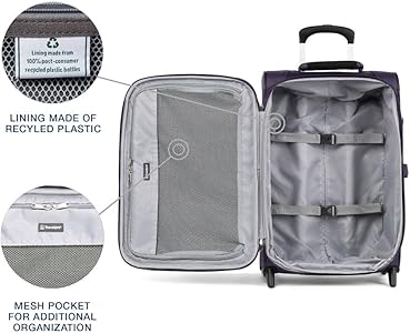 Amazon | Travelpro Maxlite 5 ソフトサイド 拡張可能 直立型 2輪