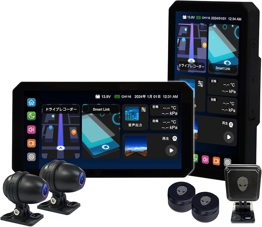 Amazon.co.jp: MAXWIN バイク用 スマートモニター ドライブレコーダー