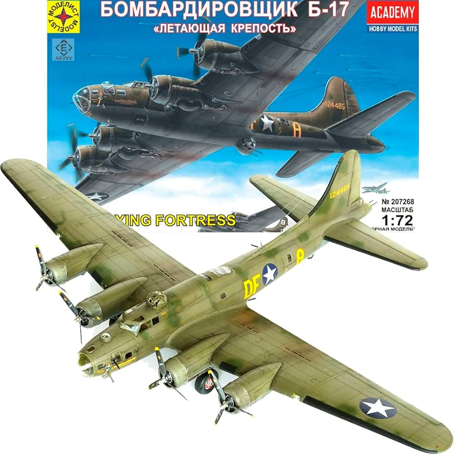 アカデミー米軍爆撃機B-17 3機 B-24 3機 プラモデル 1/72 アカデミー米