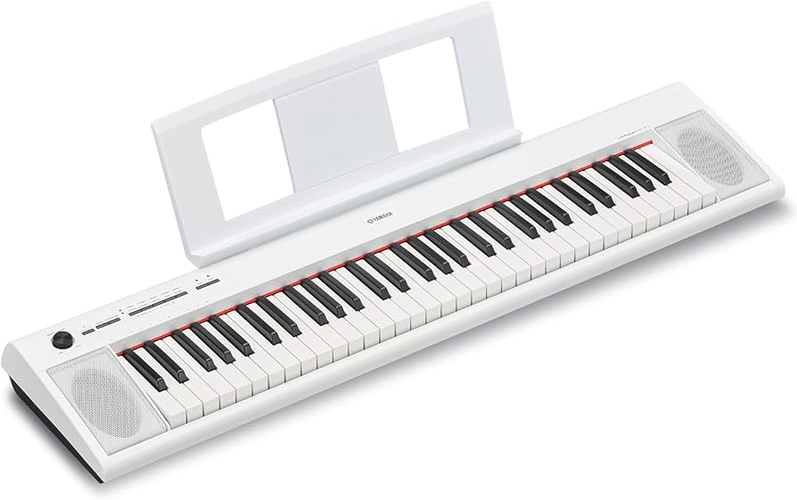 Amazon | ヤマハ YAMAHA 電子キーボード piaggero ホワイト NP-12WH