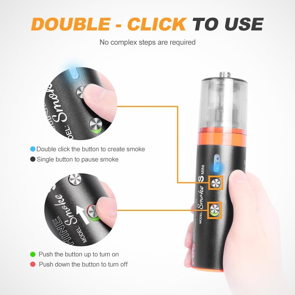 Amazon | LENSGO ポータブルフォグマシン SMOKE S MINI,ハンドヘルド
