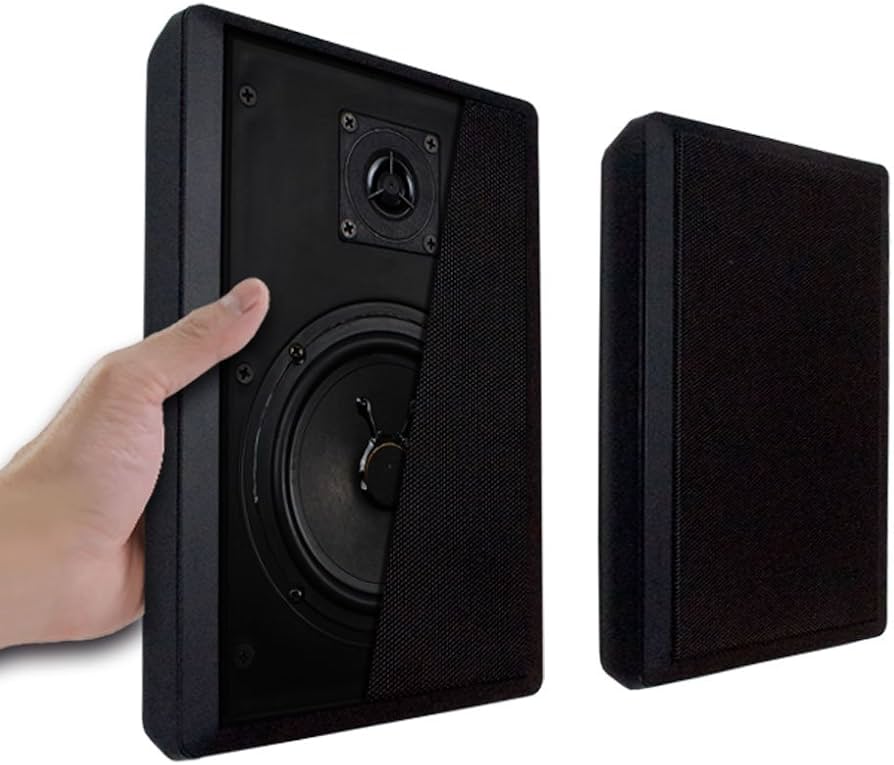 Amazon.co.jp: eモンズ 壁掛けスピーカー 超薄型 【 ウォール