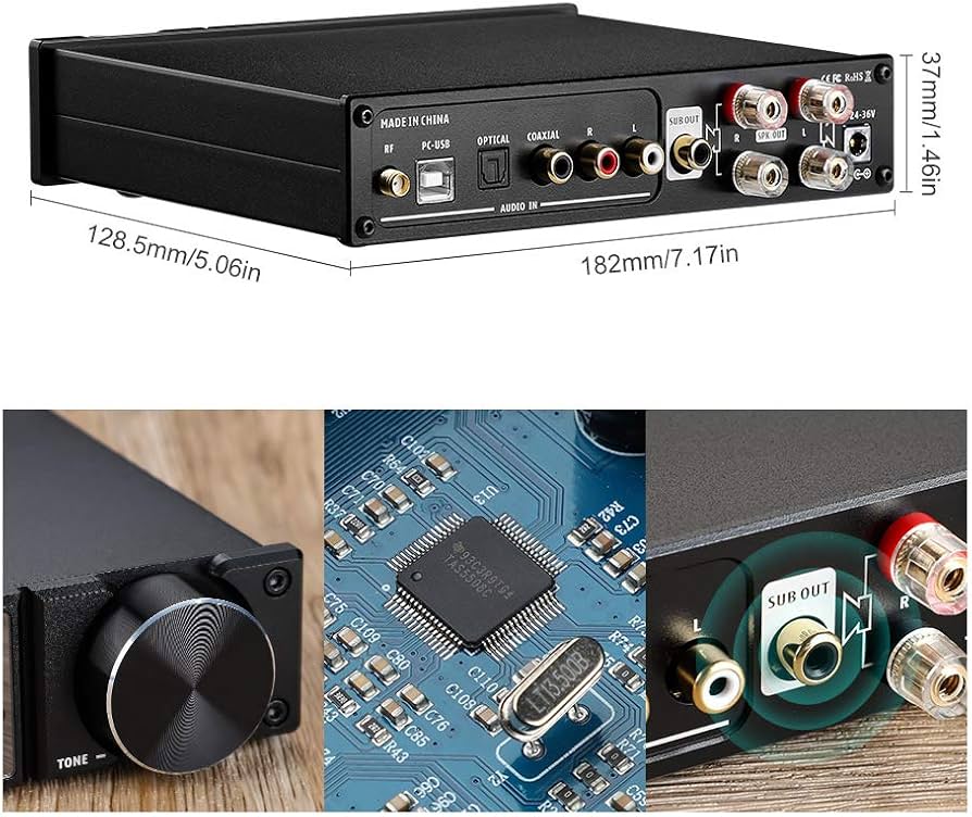 Amazon.com: AIYIMA D05 Bluetooth 5.0 Power Amplifier 120Wx2 Stereo