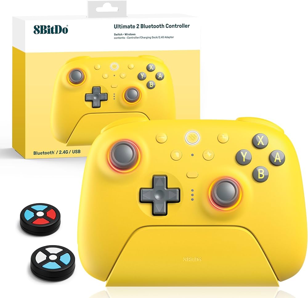 Amazon.com: 8Bitdo Ultimate 2 Bluetooth Controller (TMR Joystick