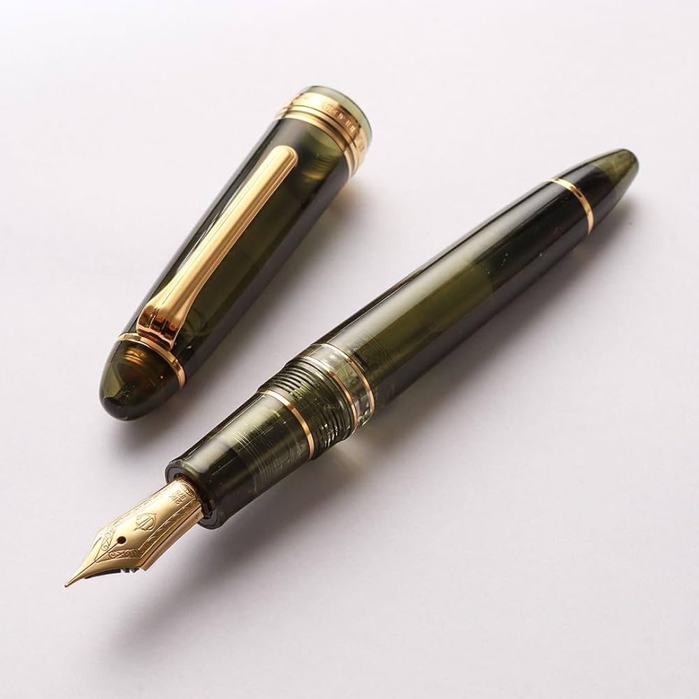 Sailor セーラー 万年筆 茶色 ゴールド 18k 刻印 ヴィンテージ