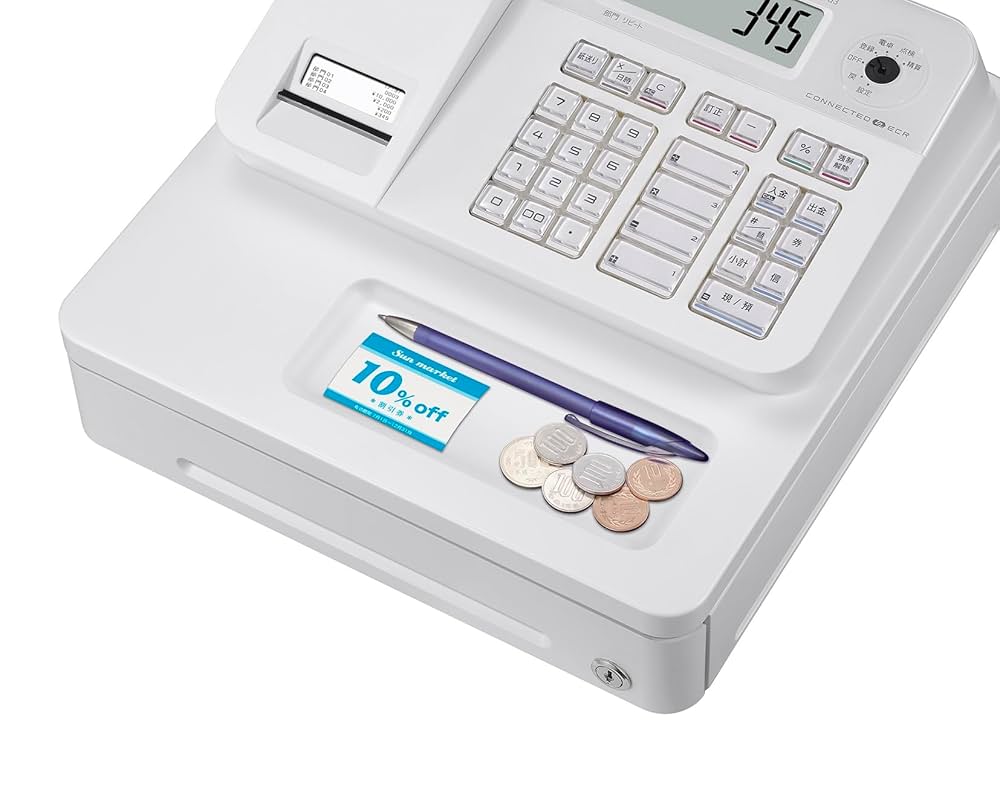 美品】カシオ 電子レジスター SR-G3-WE casio Bluetooth搭載