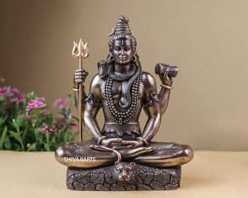 Amazon.com: SHIVAJI ARTS Shiva Statue, 21 CM Bonded Bronze