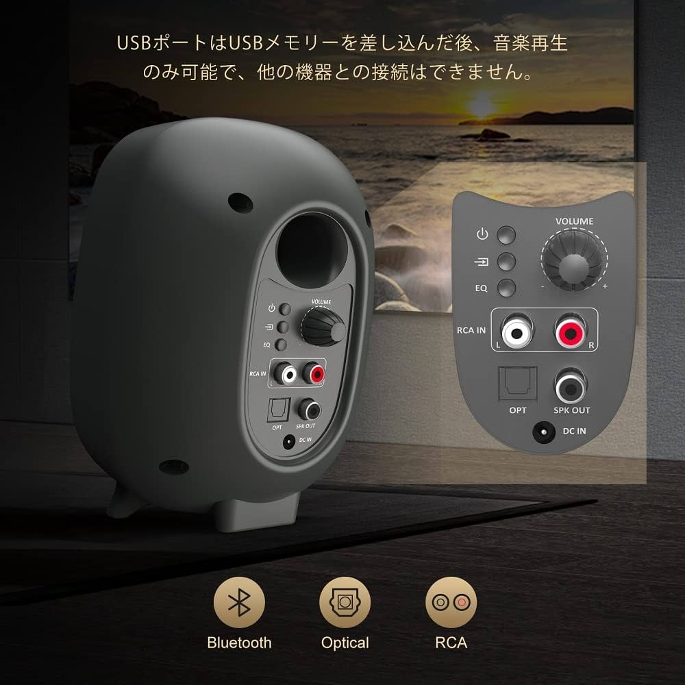 Amazon.co.jp: BESTISAN ゲーミングスピーカー 2台1組 60W Bluetooth5