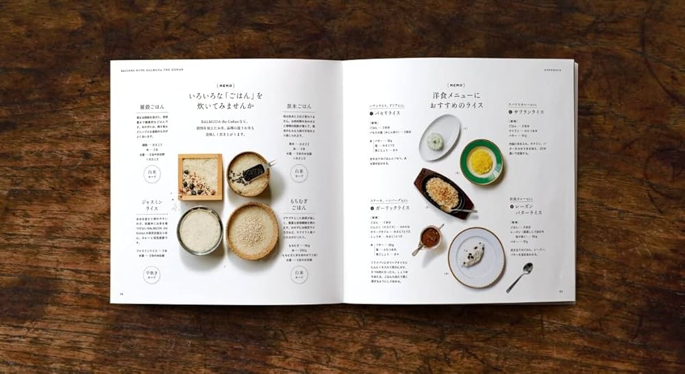BALMUDA The Gohan | White レシピ本つき Recipes with BALMUDA The