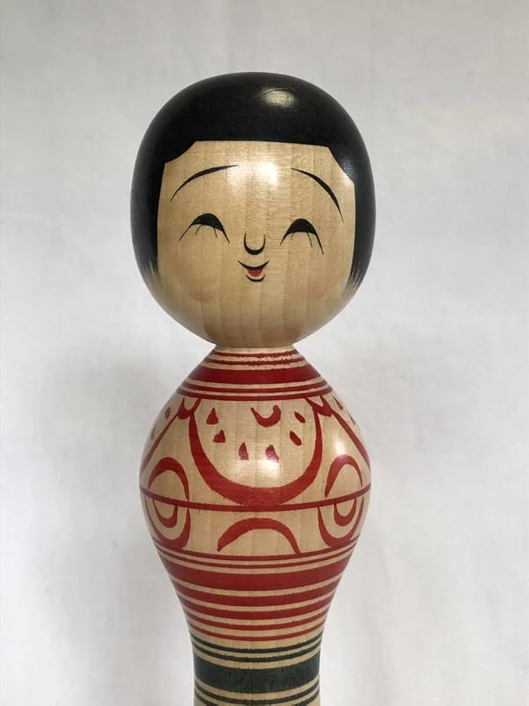 Amazon | 伝統こけし 津軽系 奥瀬鉄則 作品（29.5cm） | 民芸品