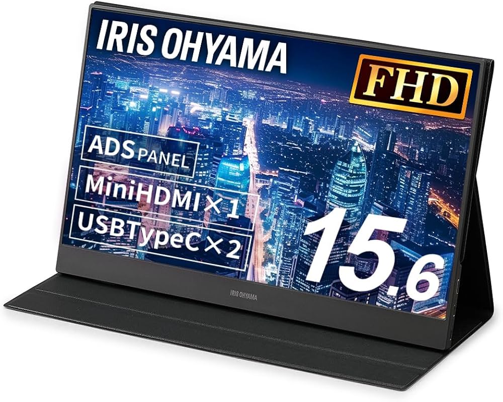 Amazon.co.jp: Iris Ohyama ILD-A1616MS-B Mobile Monitor, 15.6 Inch