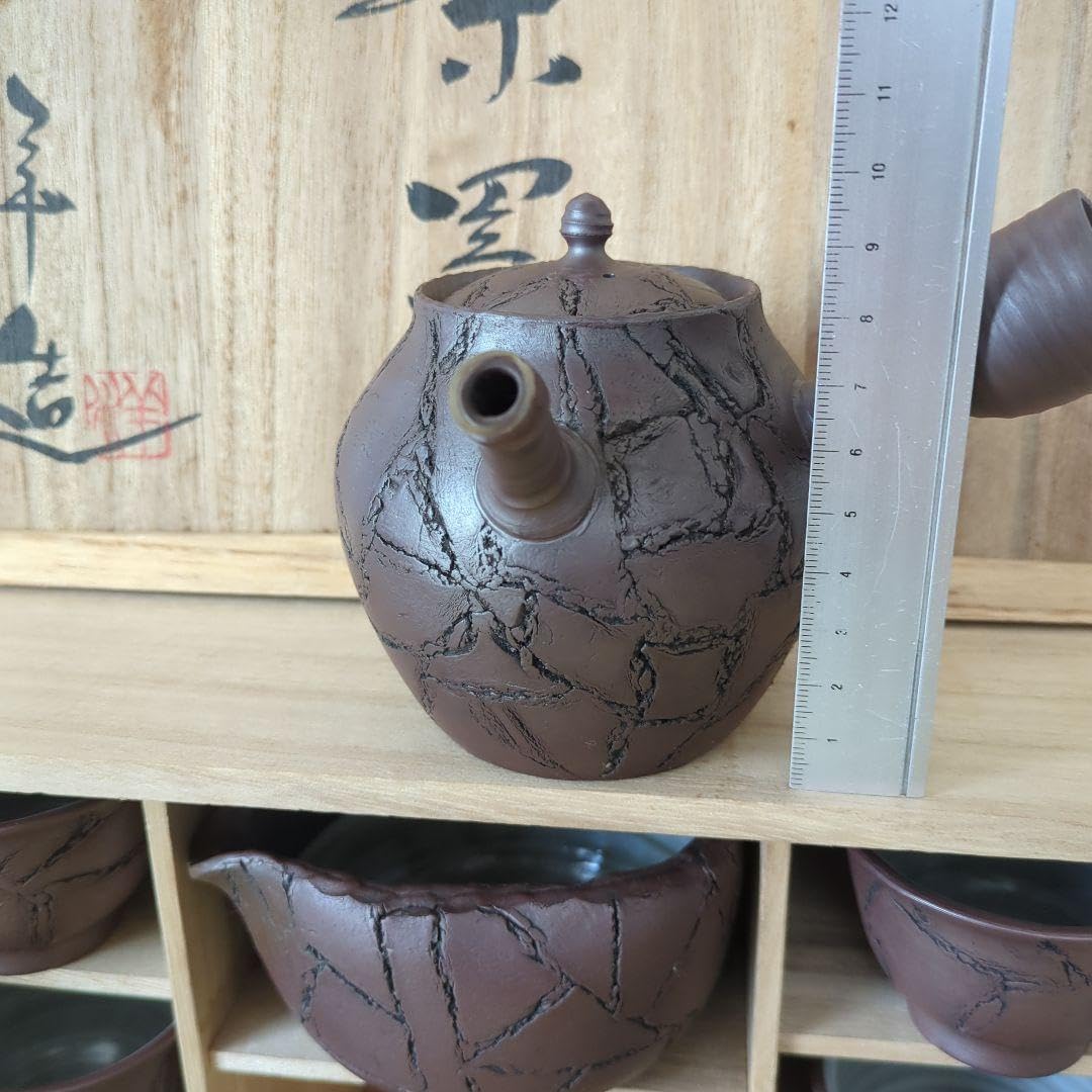 132桑野むつ子 京都 御所の花十二ヶ月8月百日紅抹茶椀 和陶皿 しおり付