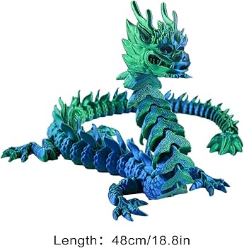 Amazon.co.jp: ドラゴンフィギュア ドラゴンおもちゃ プリント 可動