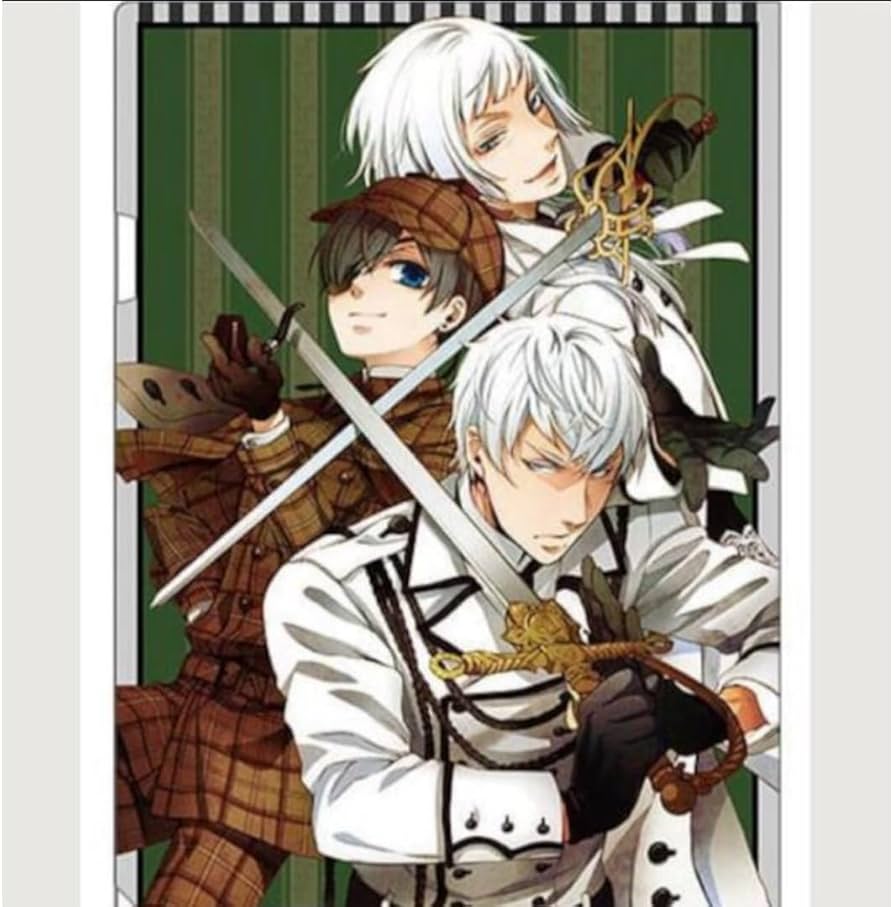 Amazon.co.jp: 黒執事展 クリアファイル シエル・ダブルチャールズ
