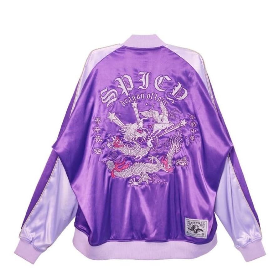 ずとまよスカジャン XL 香辛龍パープルずっと真夜中でいいのに。限定
