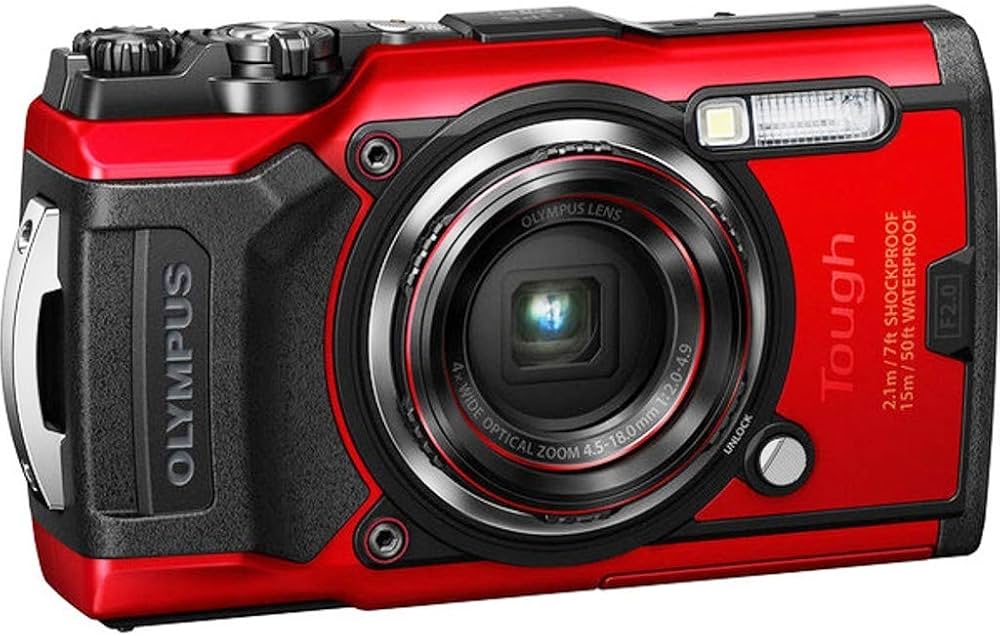 Amazon | OLYMPUS デジタルカメラ Tough TG-6 レッド 1200万画素CMOS