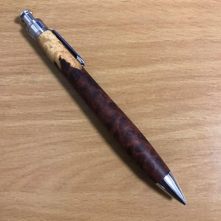 野原工芸 欅のシャーペン 付属品花梨紅白ウッドキューブのみ 口金