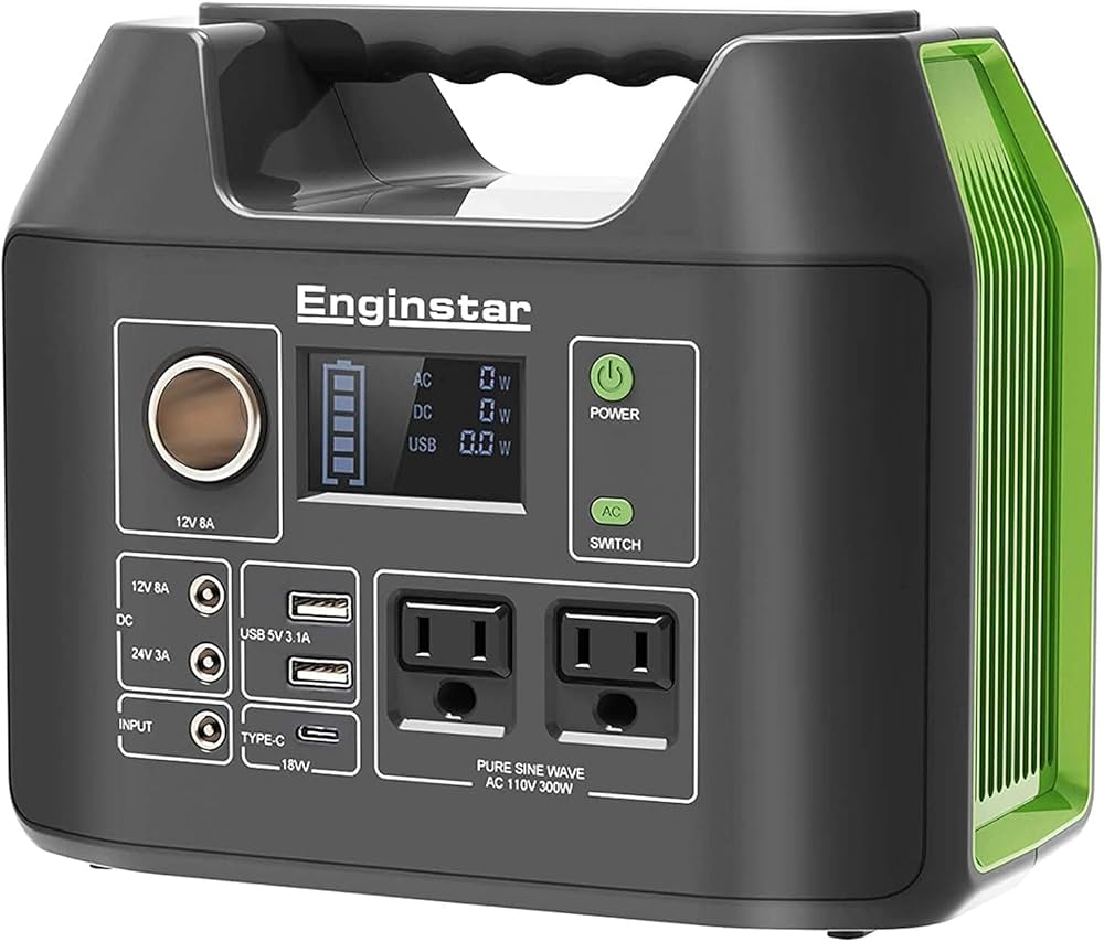 Amazon | Enginstar ポータブル電源 R300 大容量 110000mAH/407Wh