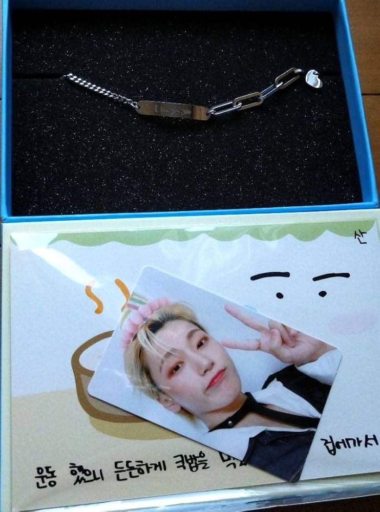 未開封 ATEEZ ミンギ センイル MD ブレスレット キーリング トレカ