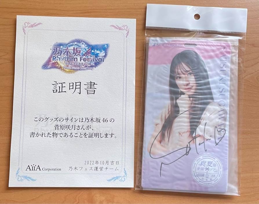 乃木坂46 菅原咲月 乃木フェス 直筆サイン チケットホルダー 乃木坂46