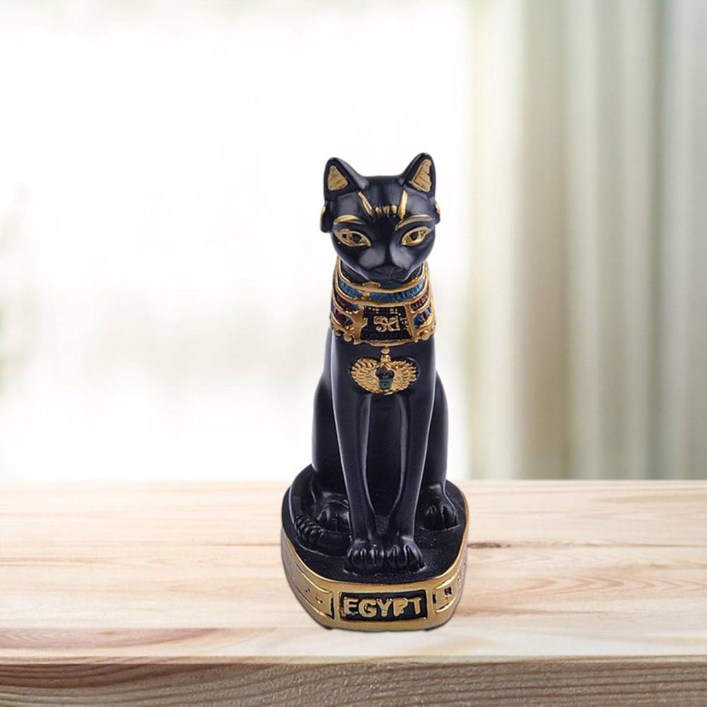 Amazon.co.jp: 幸兵衛窯 金彩 オーナメント バステト ペンダント付 猫