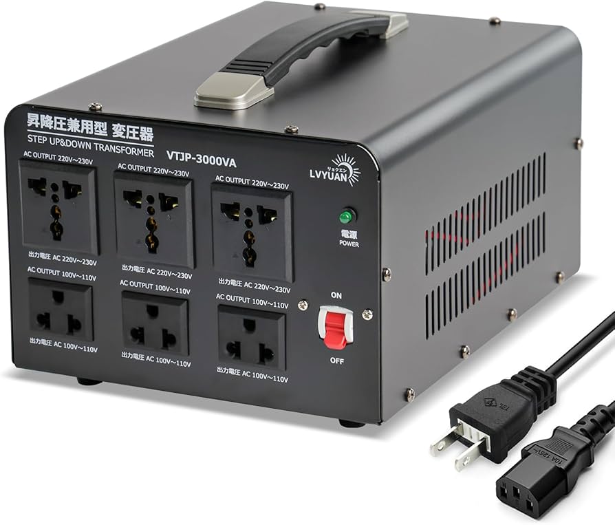 Amazon.co.jp: LVYUAN（リョクエン） 3000VA 海外国内両用型変圧器