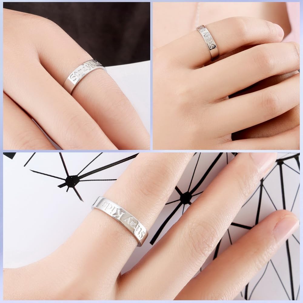Amazon.com: X9H8N9 Skz Ring Stray Inspired Merch Jewelry Stay Fans