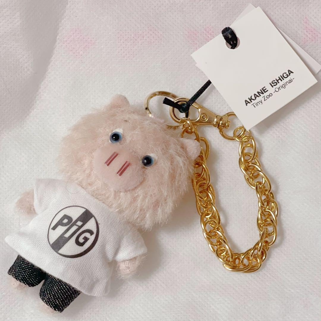 Tiny zoo 作家 羊毛フェルト テディベア ハンドメンド ブタ