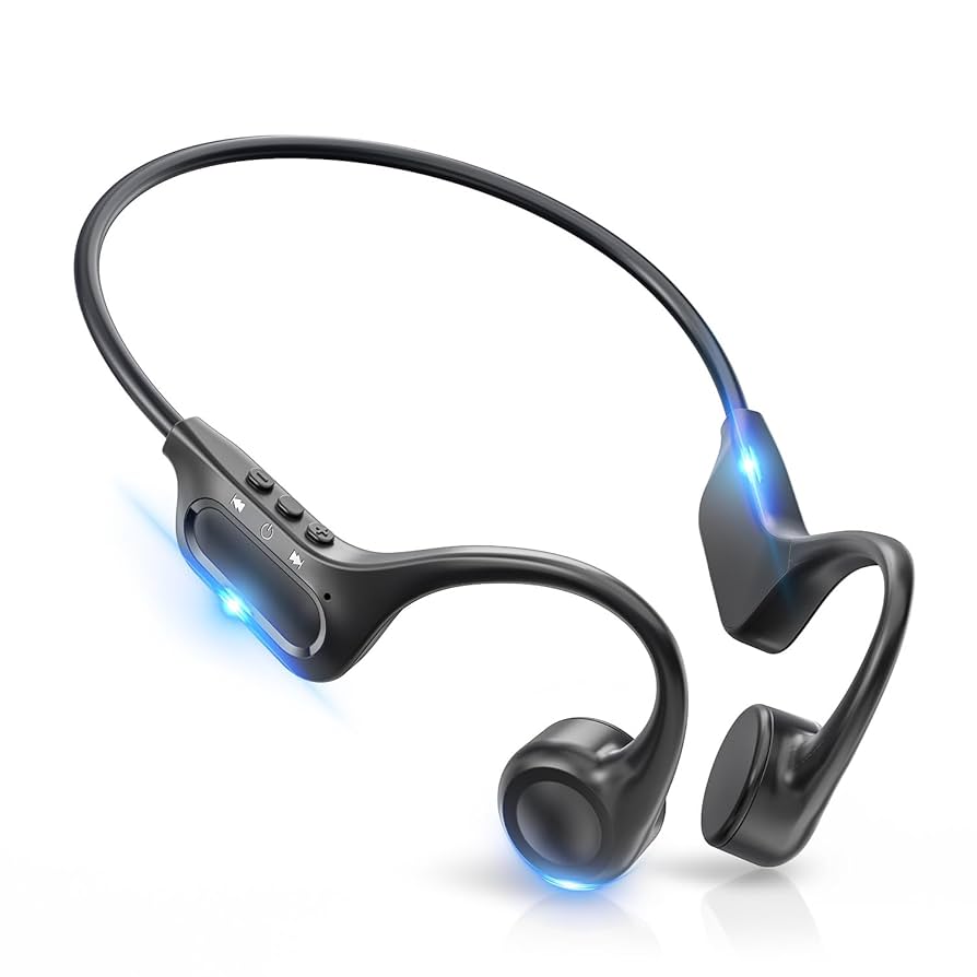 ☆骨伝導Bluetoothヘッドホン - 12時間超長再生、耳掛け式 新登場！