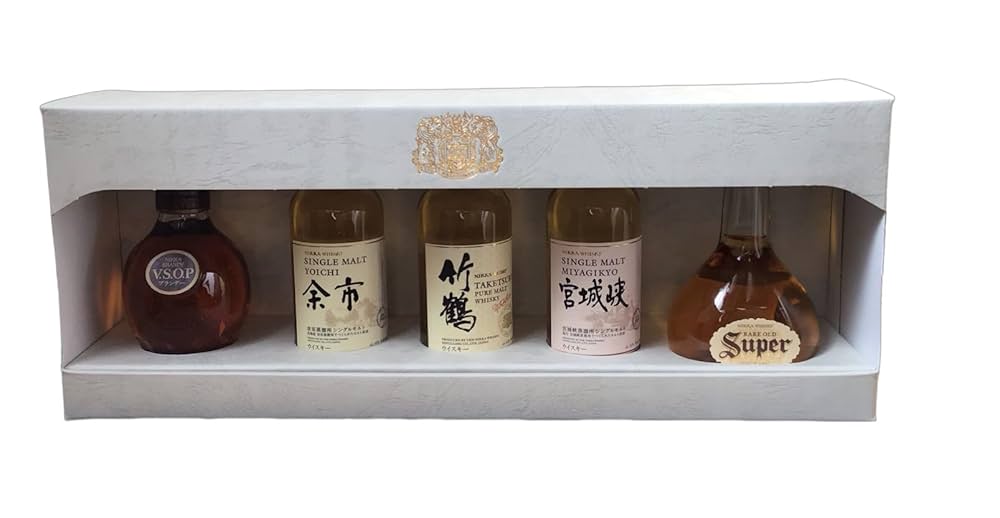 NIKKA SINGLE MALT 宮城峡 5本セット ギフトボックス入り