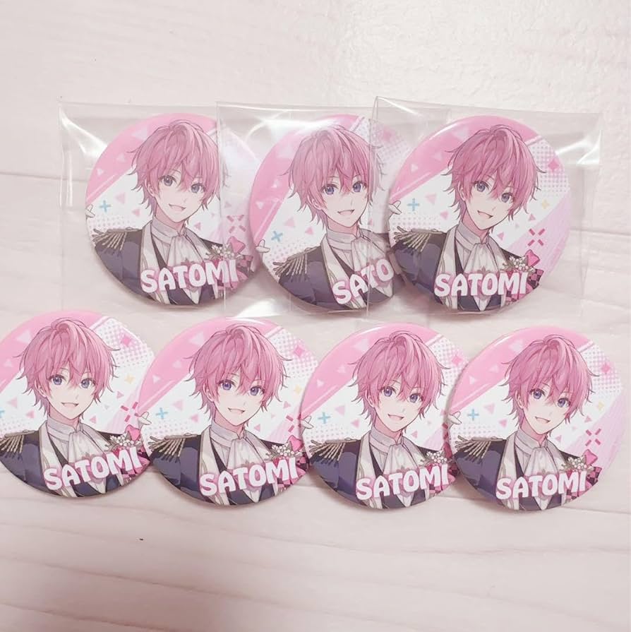すとぷり さとみ 缶バッチ アリツア後半 黒衣装 等身 すとぷり