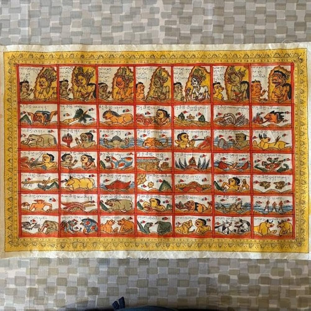 インドネシアバリ島カマサン絵画様式バリ暦(オトナン)カレンダー