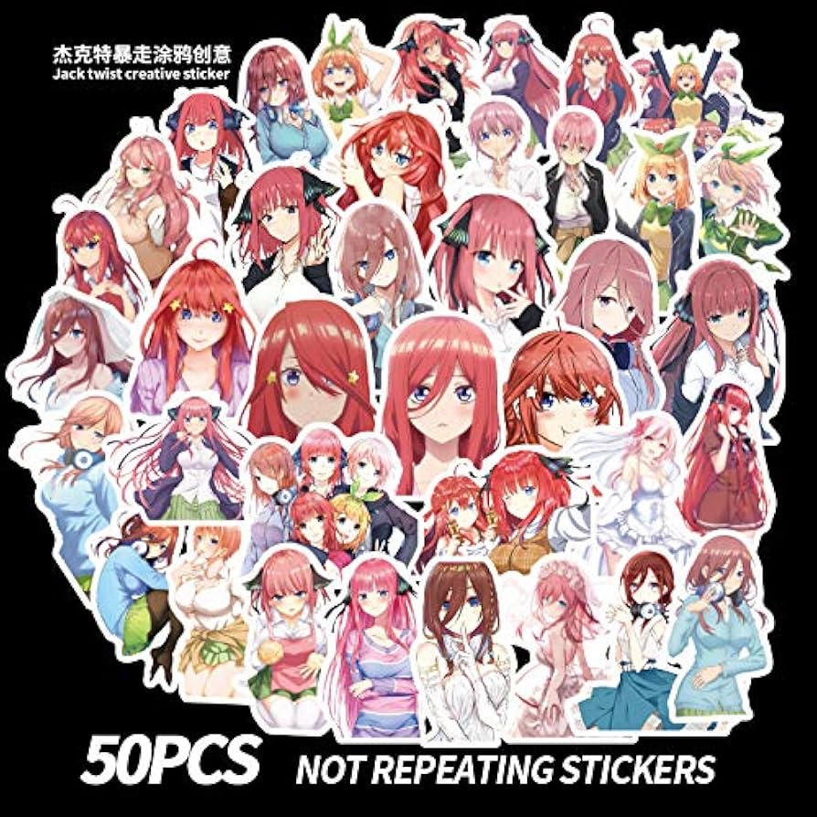 Amazon.co.jp: for 五等分の花嫁 ステッカーセット50枚セット for 五等