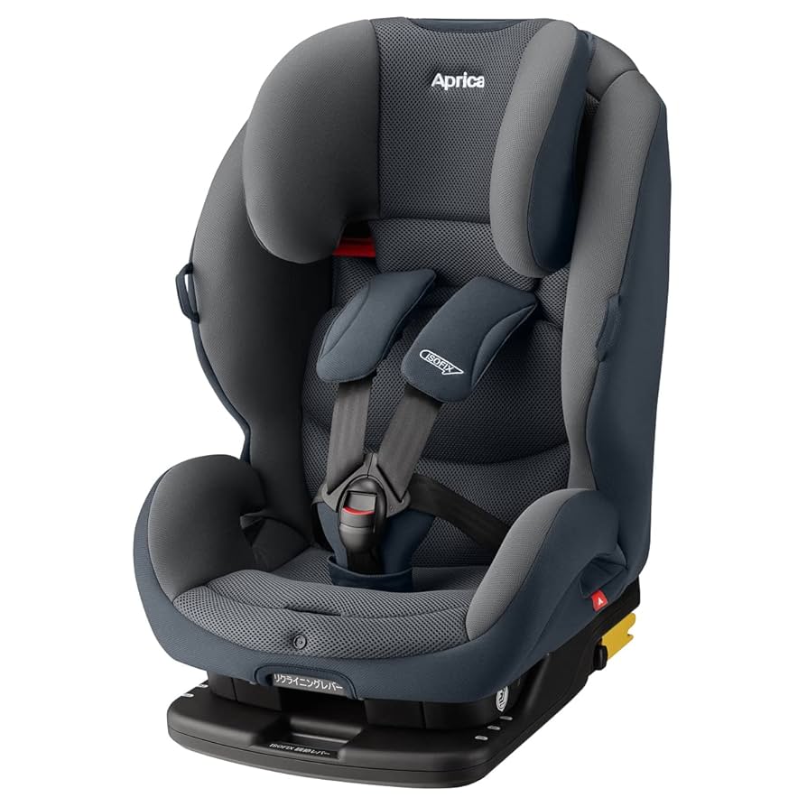Aprica ISOFIX リクライニング チャイルドシート グレー アップリカ