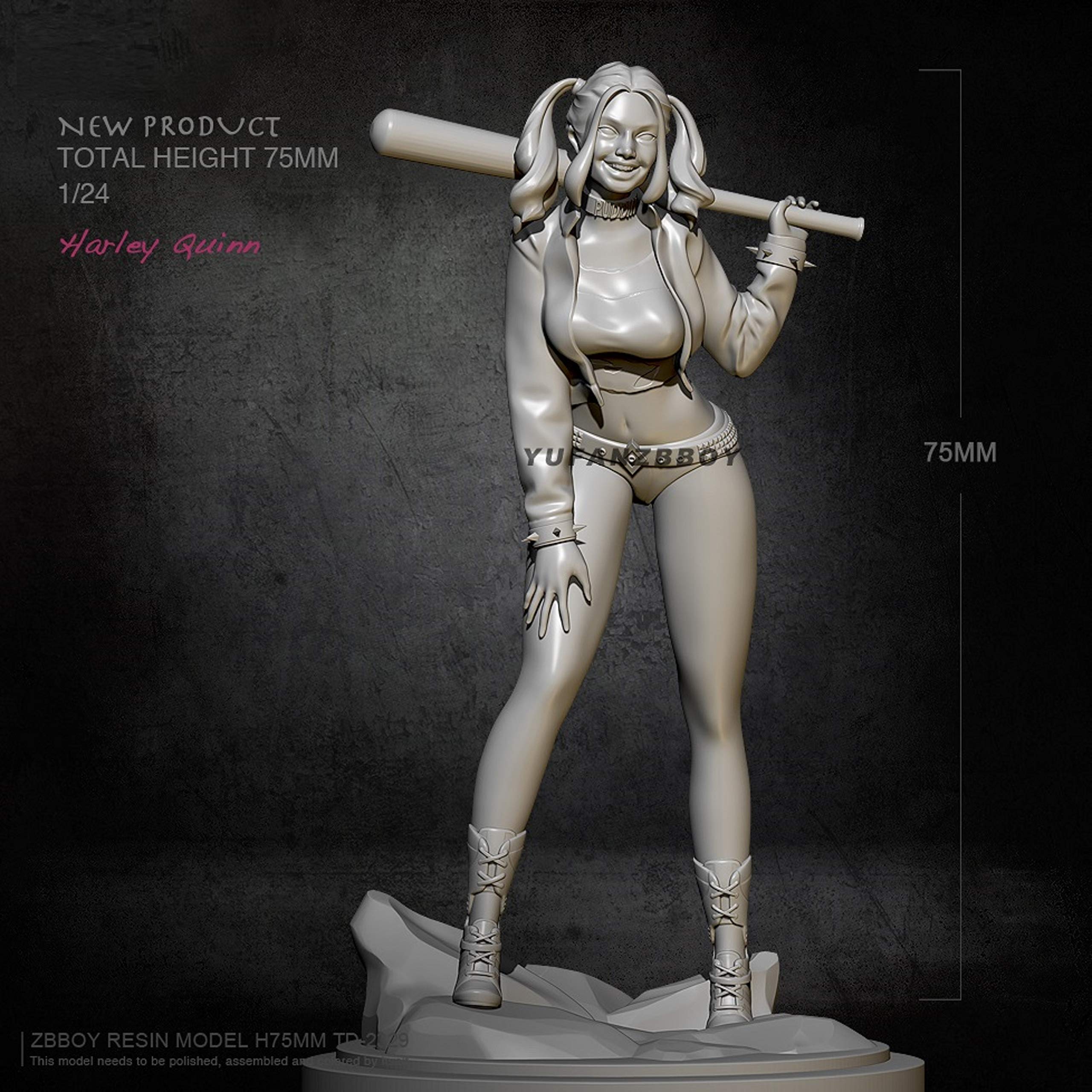 Amazon | 1/24 ハーレイ・クイン 未塗装 レジン製 組み立て キット