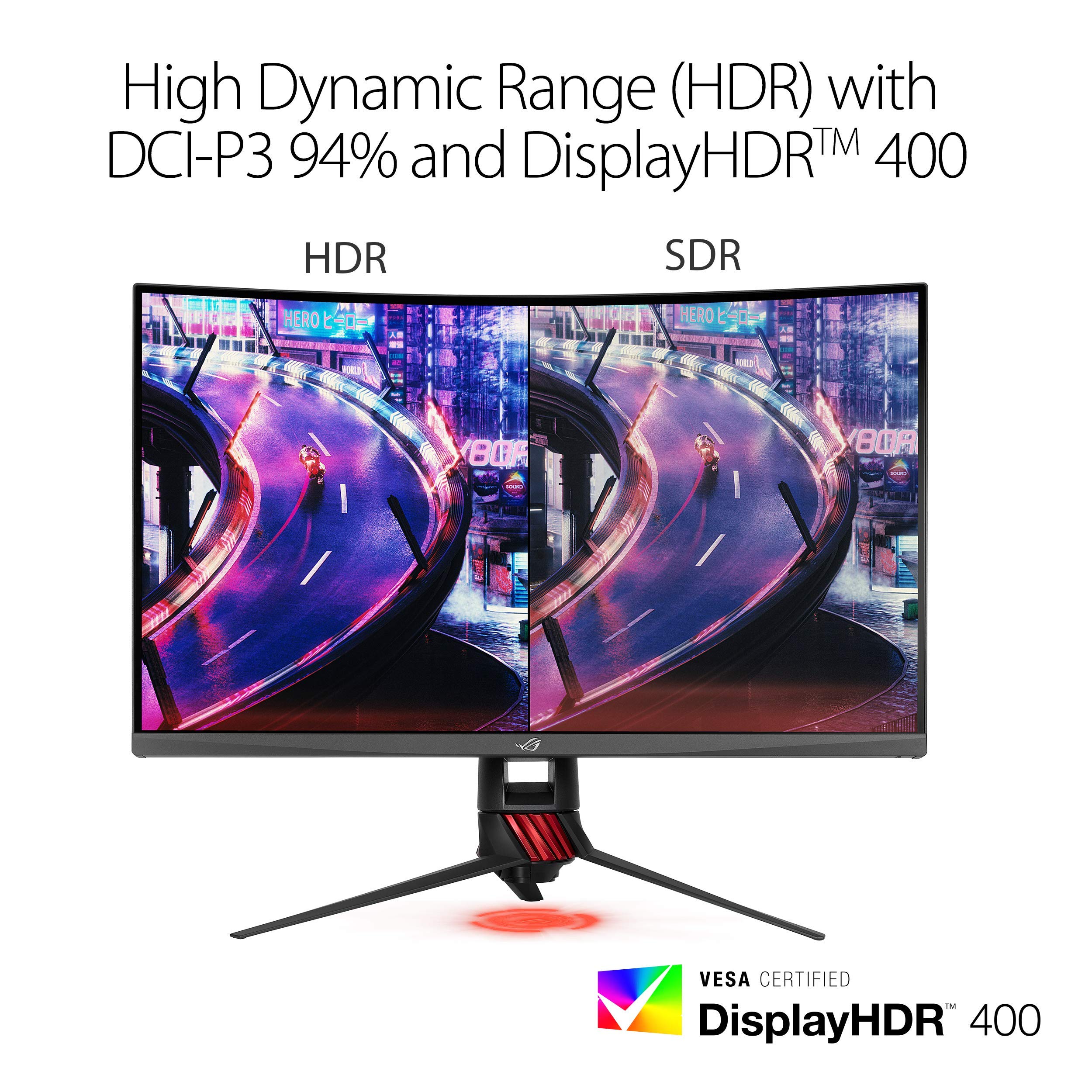 Amazon.co.jp: ASUS 湾曲 ゲーミングモニター ROG Strix XG32VQR 31.5