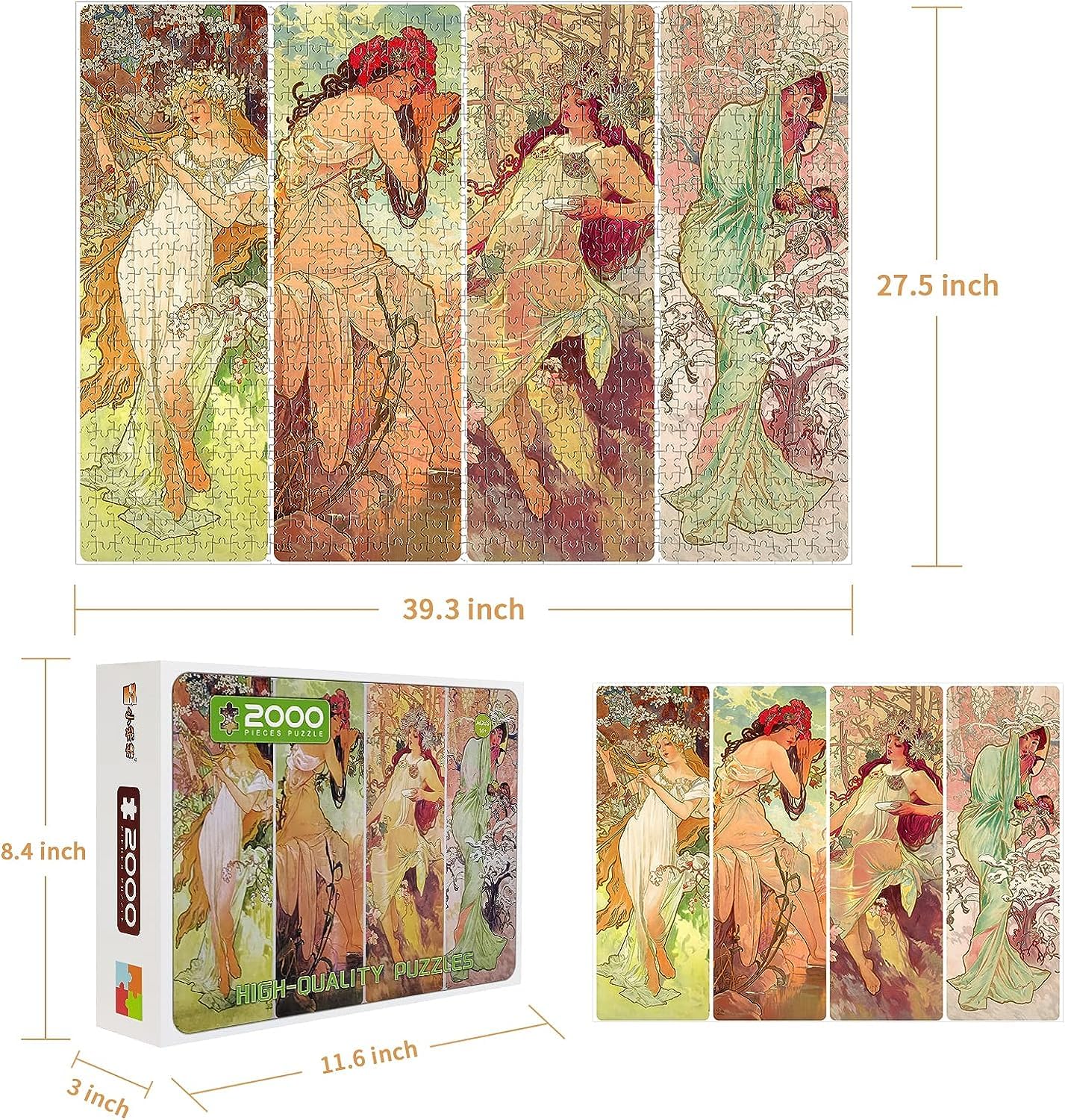 ゆきまま様専用】2014ピース 花鳥の四季&夕霧 2000ピース パズル