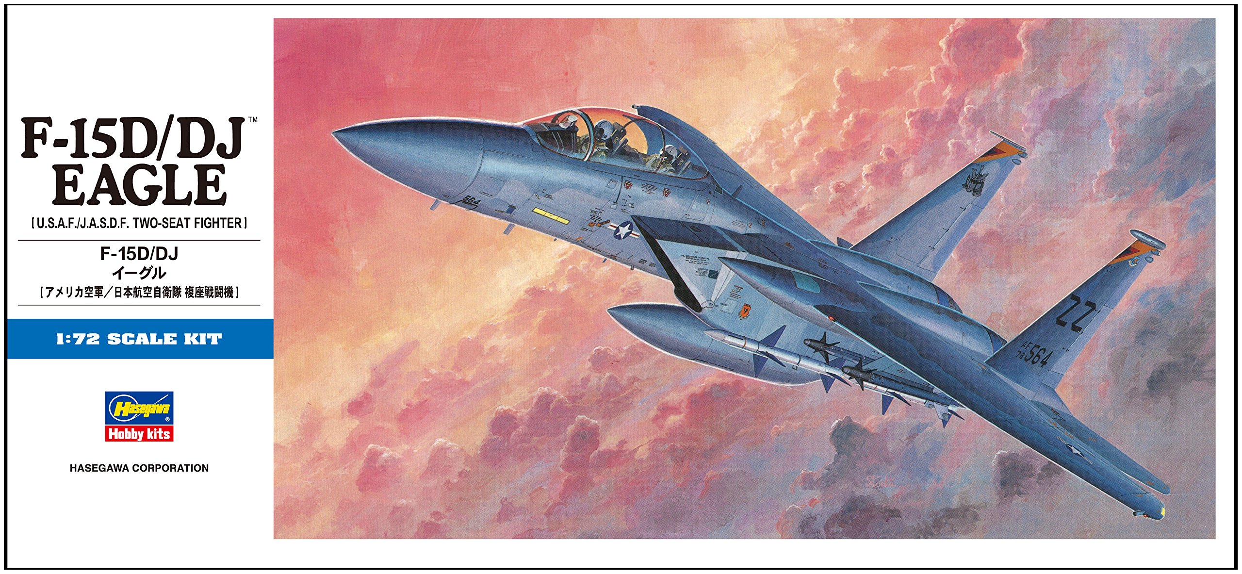 Amazon.com: ハセガワ Hasegawa 1:72 Scale F-15D/DJ Eagle Model