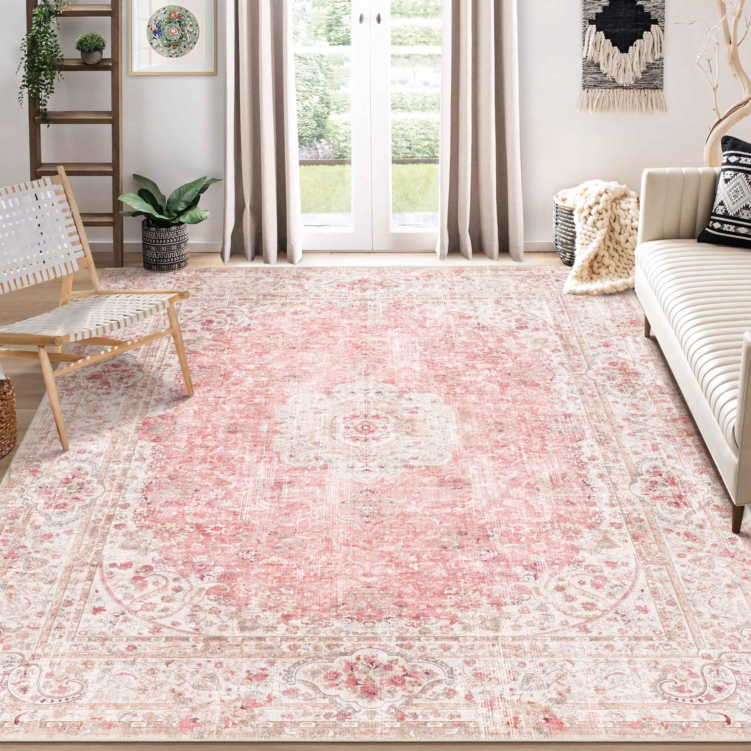 Amazon.com: Castage 8x10 Area Rugs Washable,Pink Rug for Living