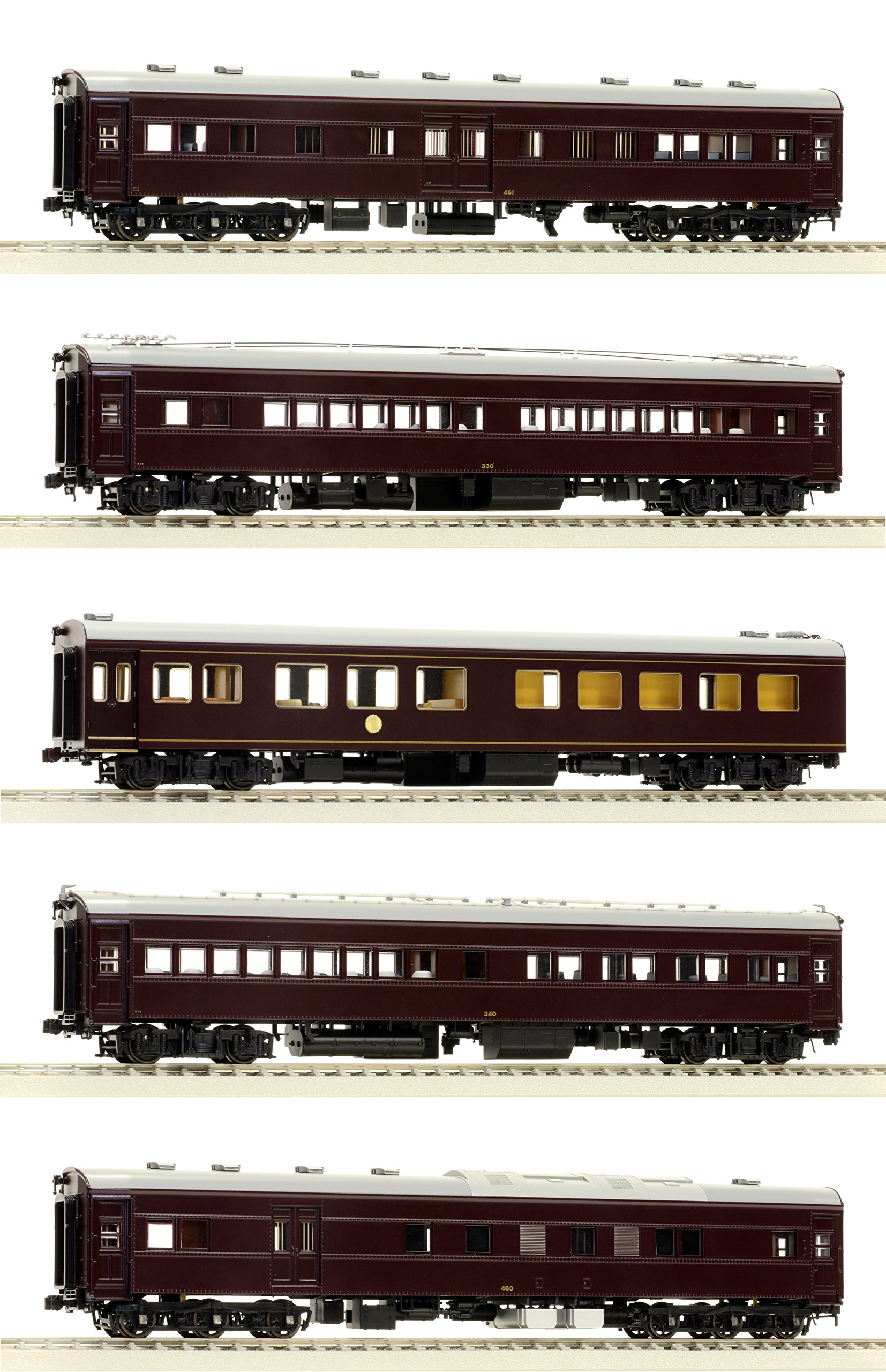 エンドウ 希少 お召し列車5輌 HOゲージ エンドウ 希少 お召し列車5輌
