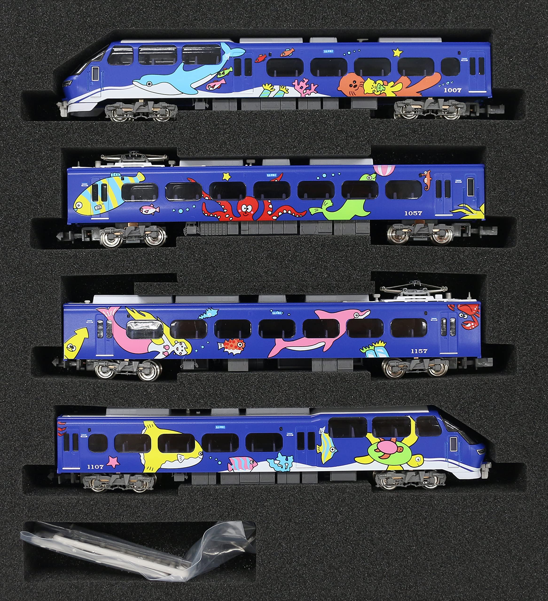 未開封】名鉄 1000系 パノラマ ブルーライナー 4輌編成セット宮沢模型