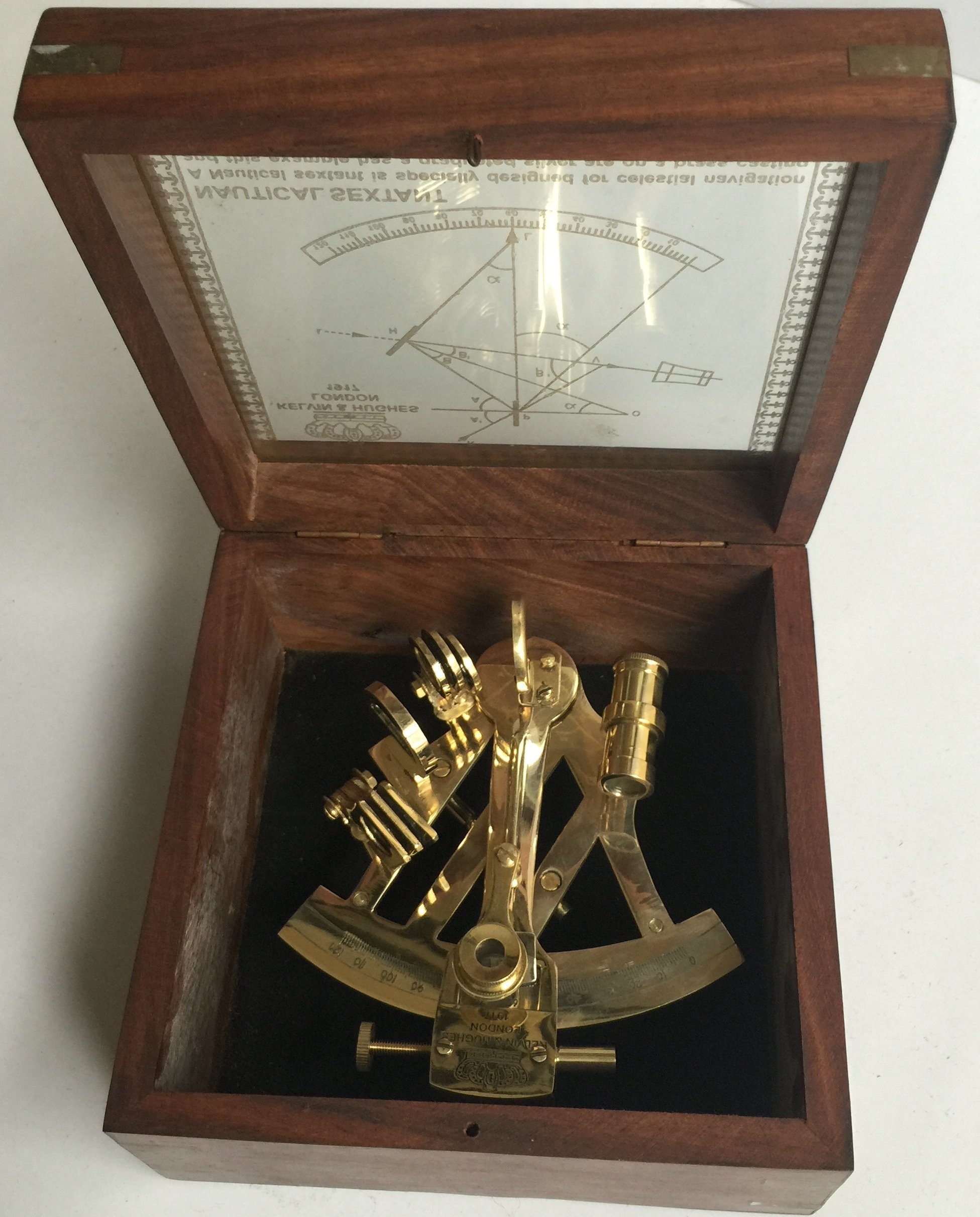 Amazon.co.jp: キャプテンセクスタント-バーニア六分儀 木製ケース