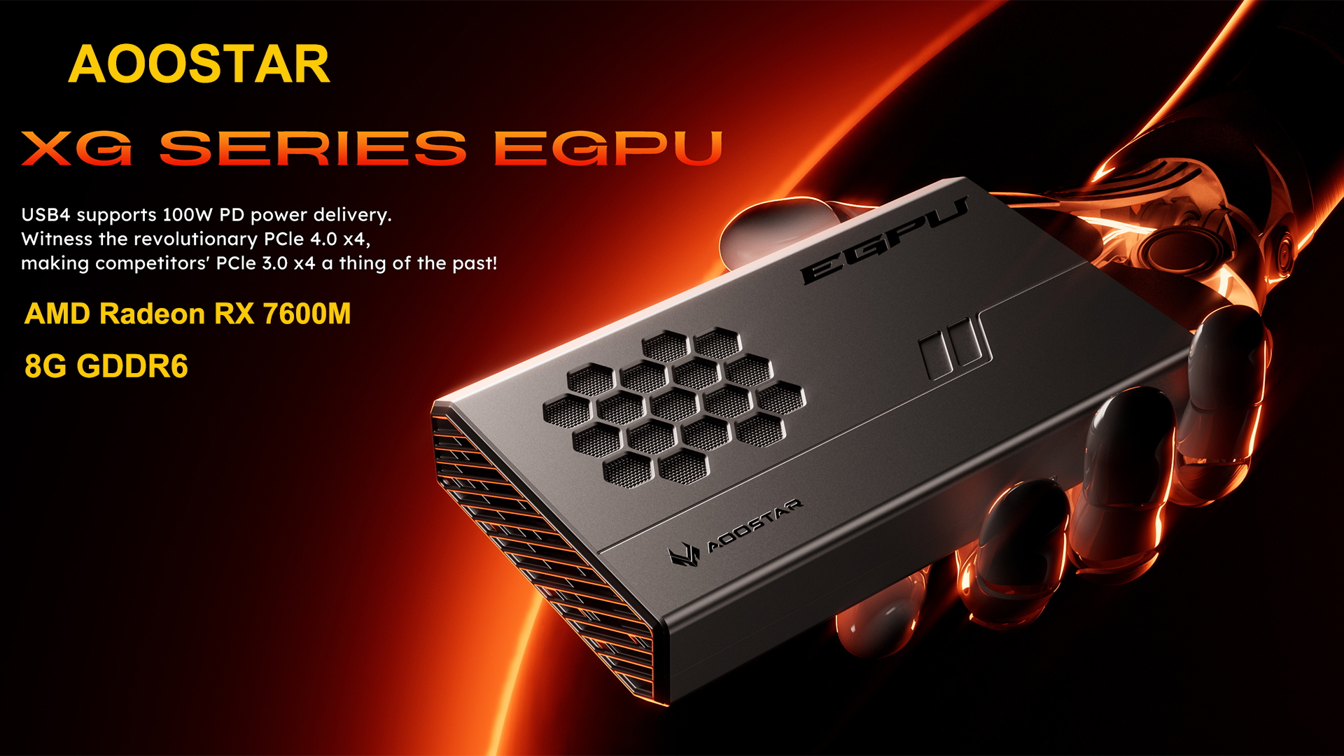 Amazon | AOOSTAR XG76 eGPU 外付け グラフィックボード AMD Radeon RX