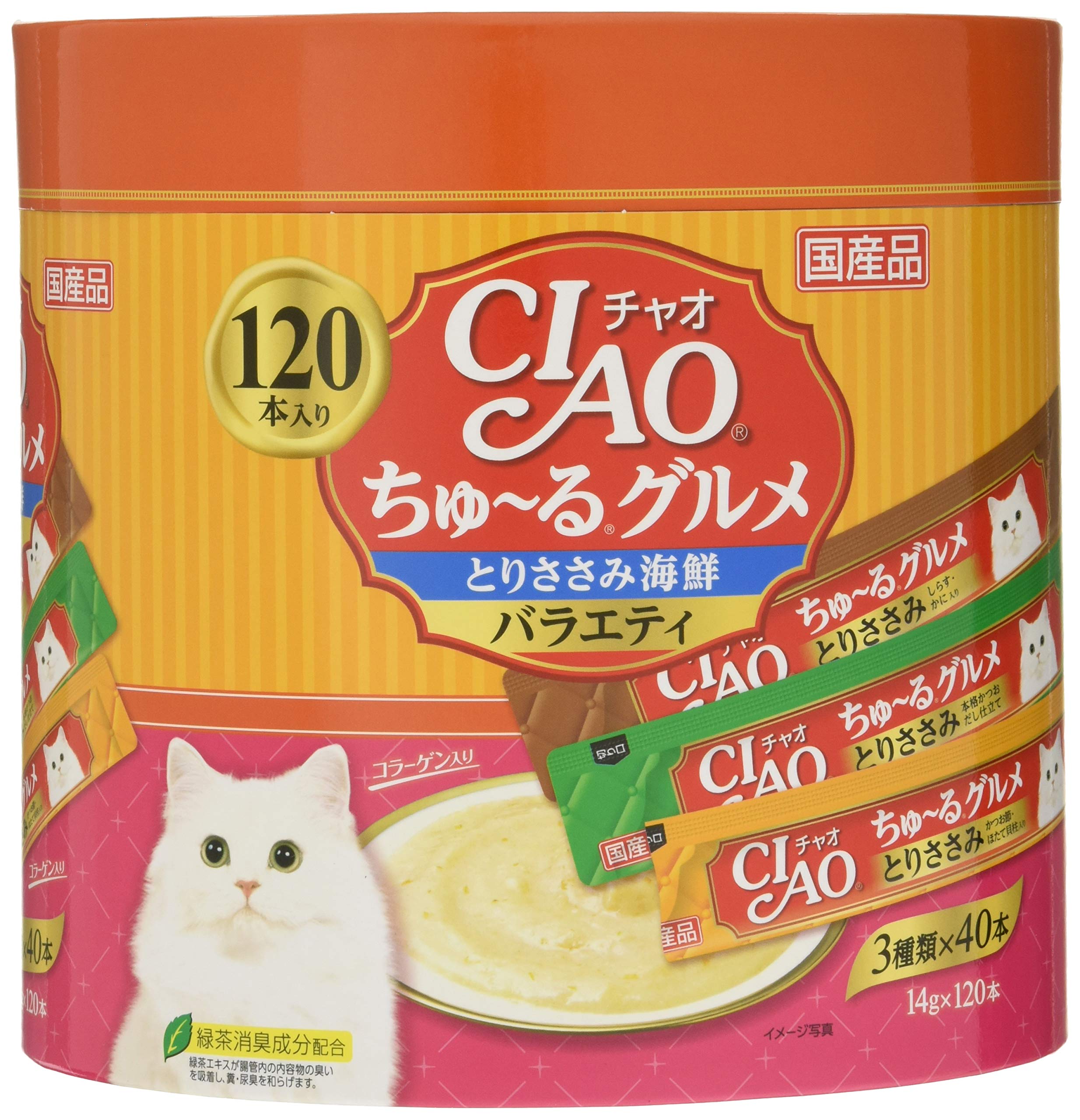 Amazon.co.jp: チャオ (CIAO) ちゅ~るグルメ とりささみ海鮮バラエティ