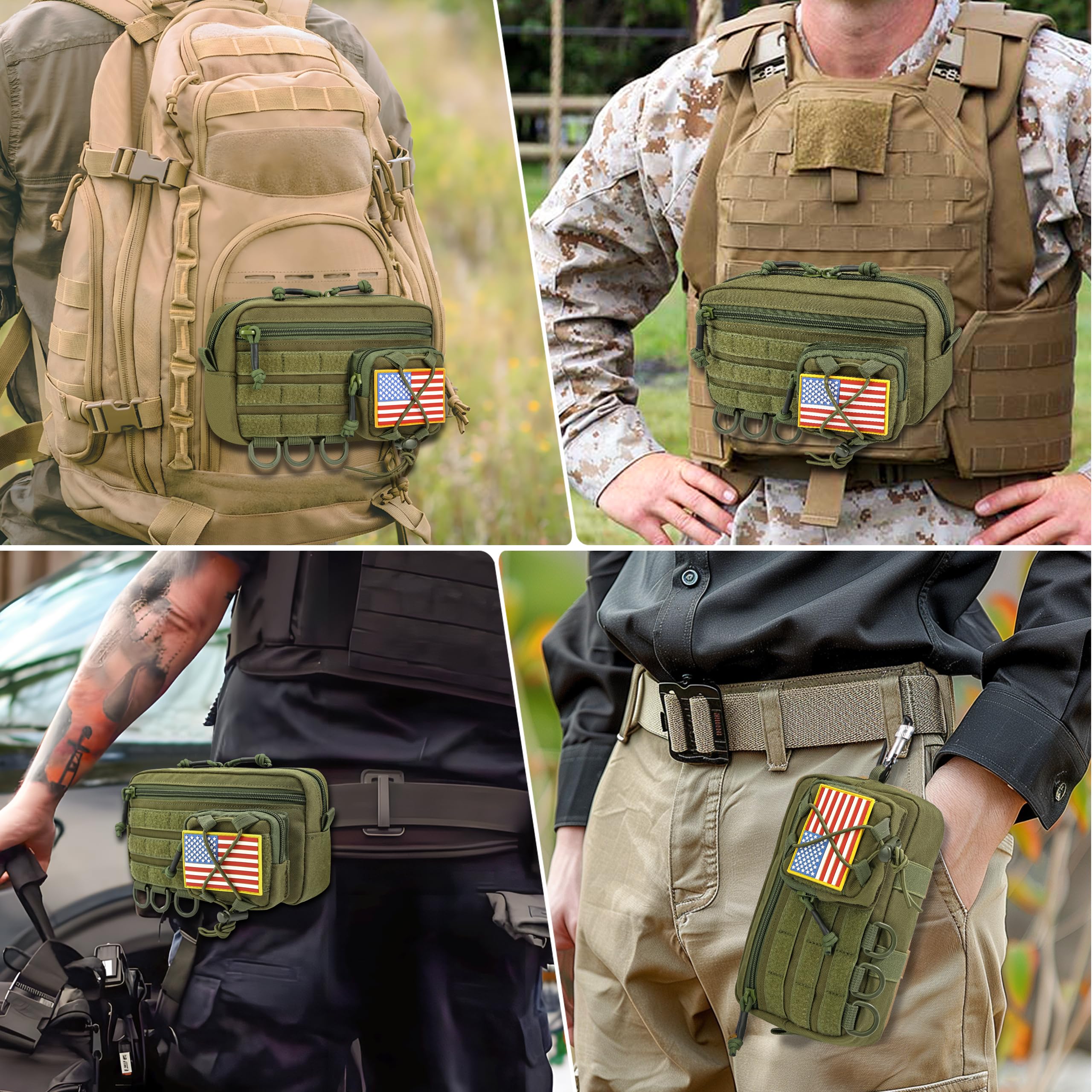 米イーグル社 衛生兵向きタクティカルベスト モール装備 USMCポーチ