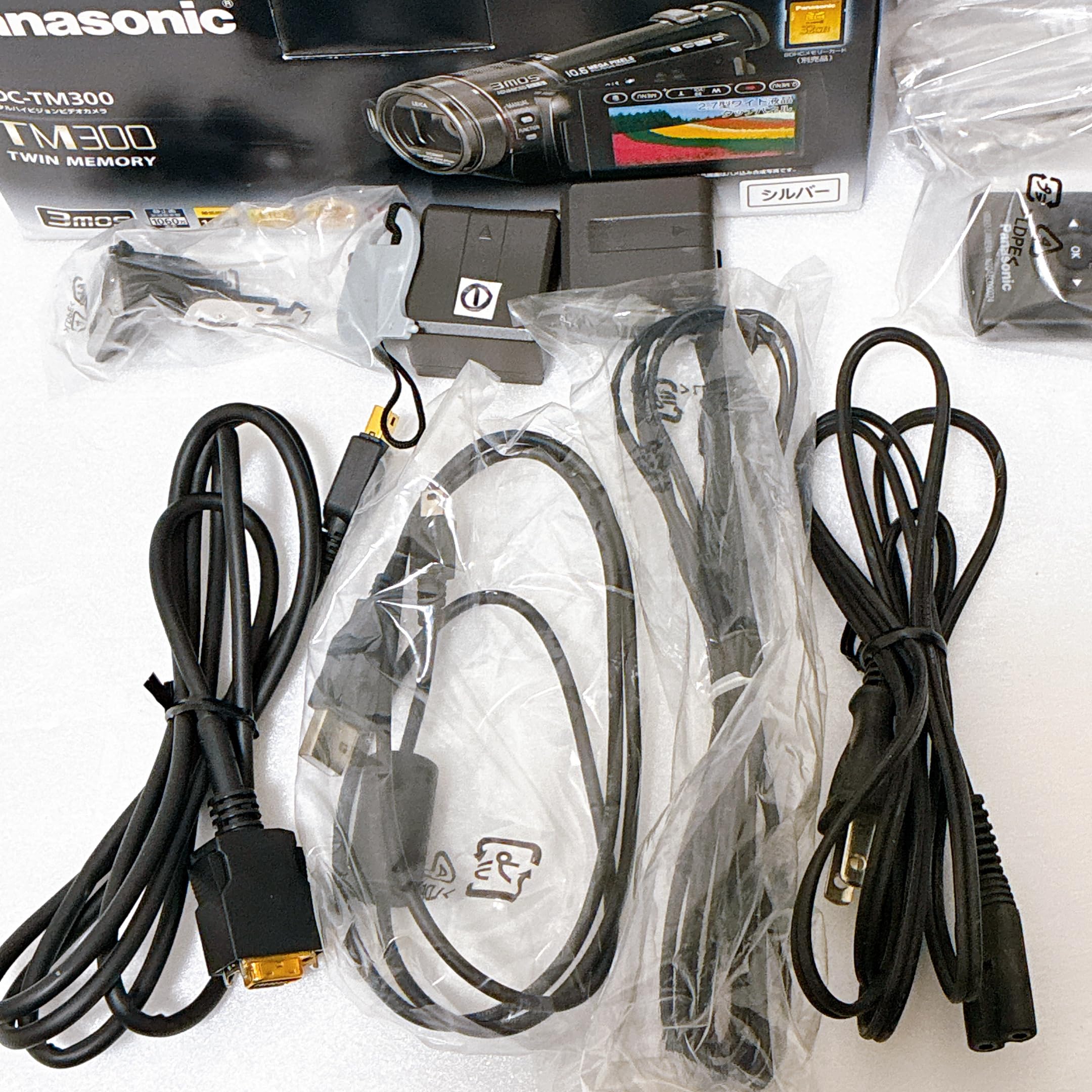 動作確認済み】パナソニックハンディカム HDC-TM300 ケーブル類・取説