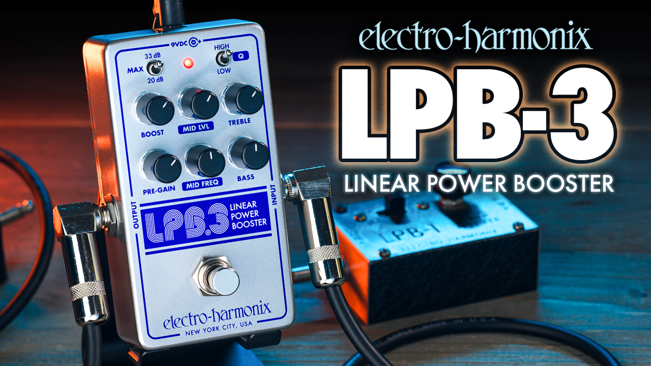 Amazon.com: Electro-Harmonix LPB-3 Linear Power Booster & EQ Pedal