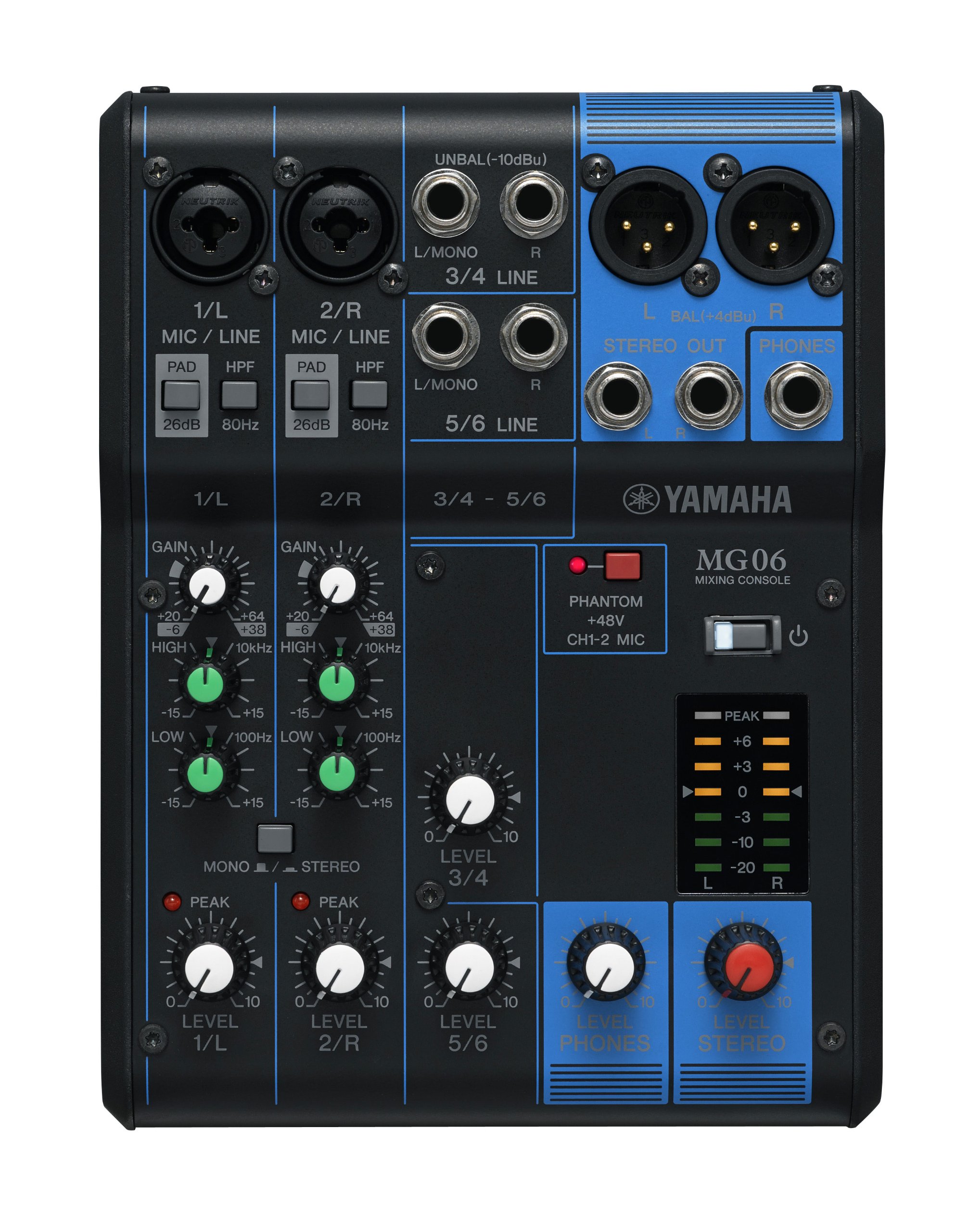 Amazon | ヤマハ YAMAHA 6チャンネルミキシングコンソール MG06 最最大