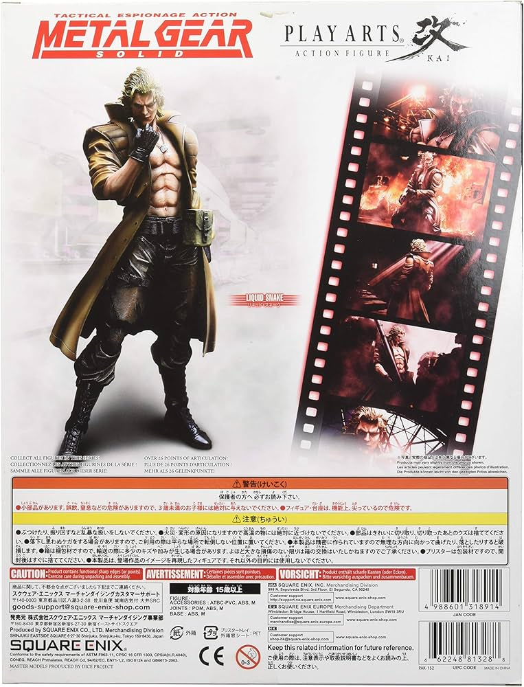 Amazon.com: Square Enix Metal Gear Solid Play Arts Kai Liquid